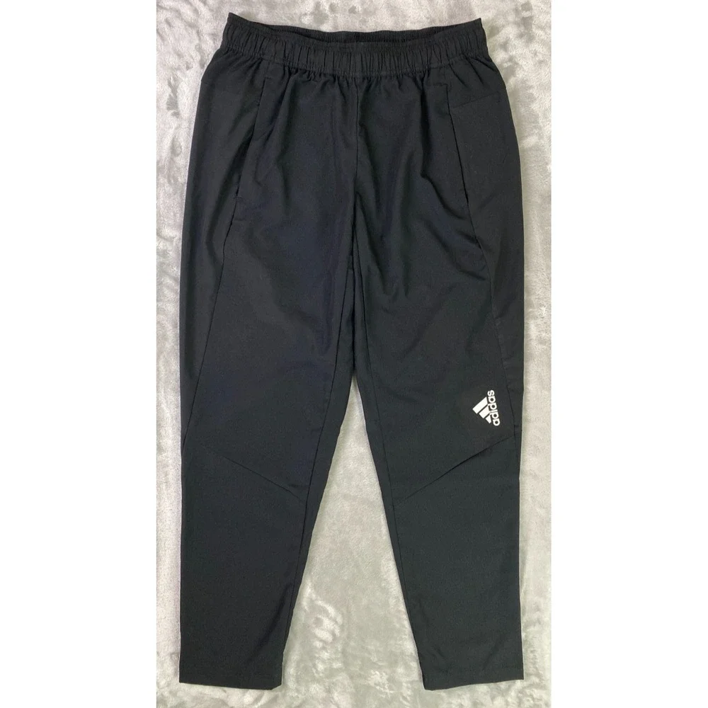 Adidas Aeroready Training Pants Men's M Black Nylon Athletic Joggers Lightweight